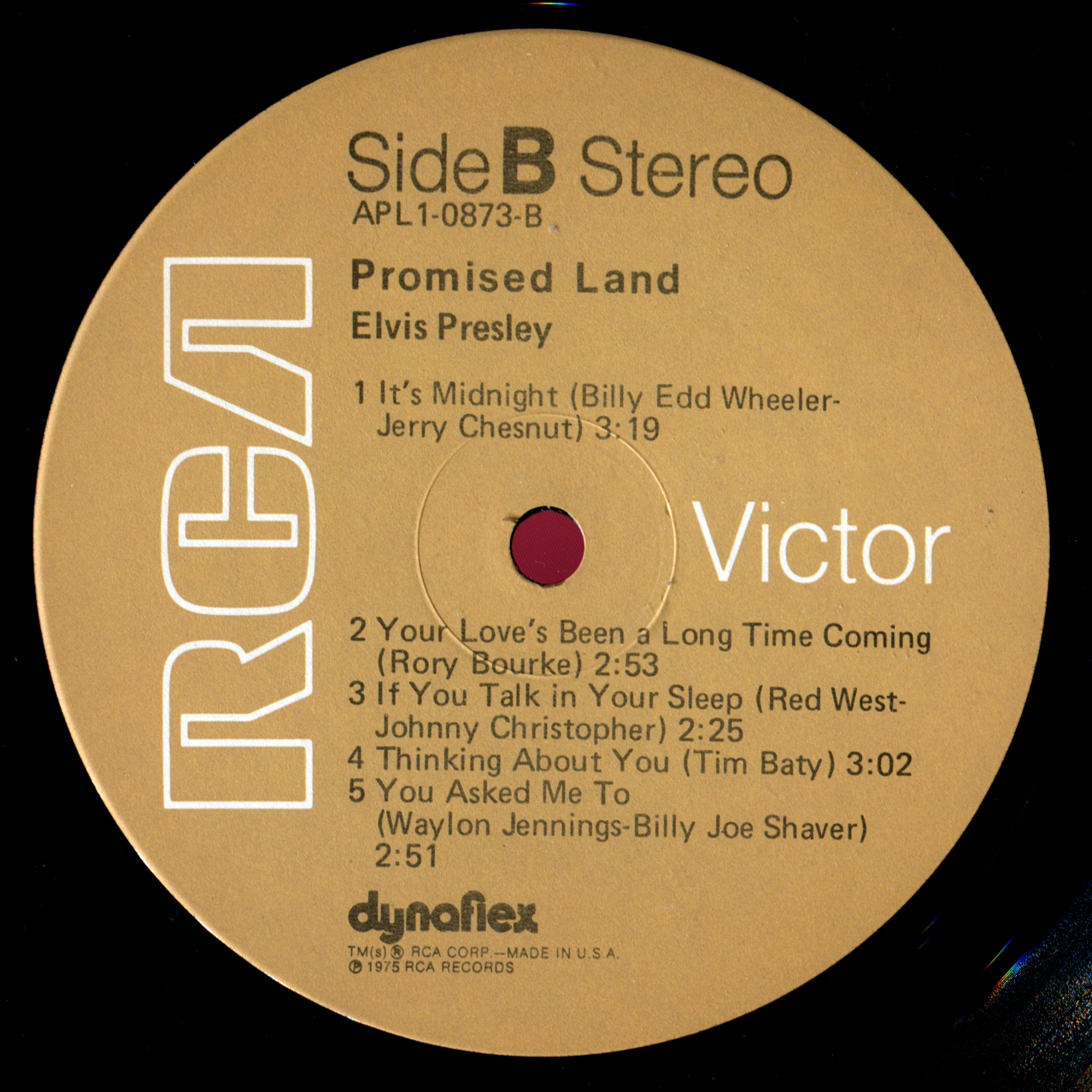 Elvis Presley  Promised Land : LP B